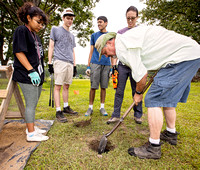 7-08-19 County Home Dig Ewin and Students