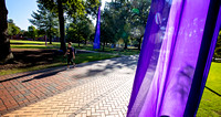 8-30-19 Paint It Purple Flags on Campus